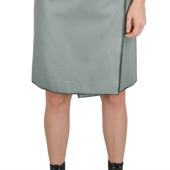 NWT sz 40(4) Prada vintage look leather wrap skirt - Picture 7 of 7